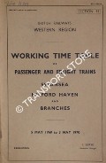 Working Time Table of Passenger and Freight Trains - Section 11, Swansea, Milford Haven and branches, 5 May 1969 to 3 May 1970 by British Railways Western Region
